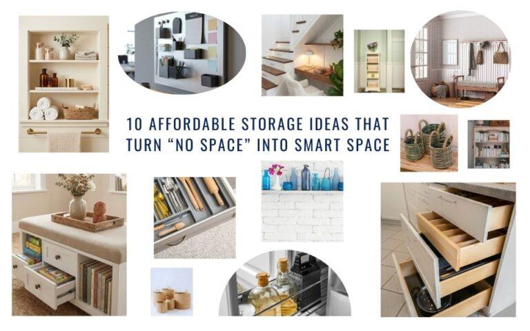 10 Affordable storage ideas that turn No Space into Smart Space | Home Storage Containers Affordable Storage Ideas